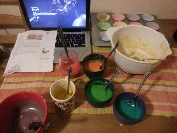 See? Not so bad. Added fun if you don't have 6 bowls that are the same size. 