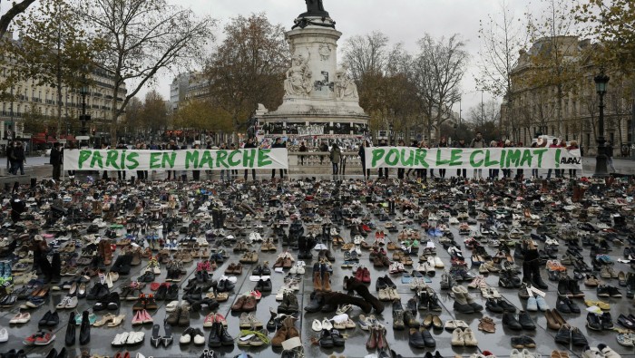 A moving display of peaceful activism in a shaken Paris